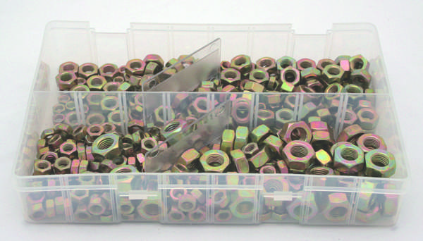 A01430 Assorted Boxes / Packs   Steel Nuts Metric Fine  