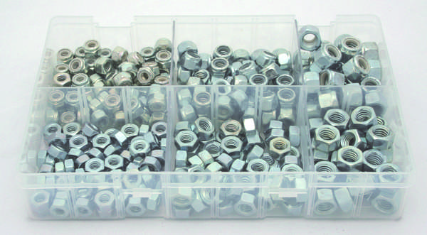 A01440 Assorted Boxes / Packs   Steel + Nylon Locking Nuts unc  