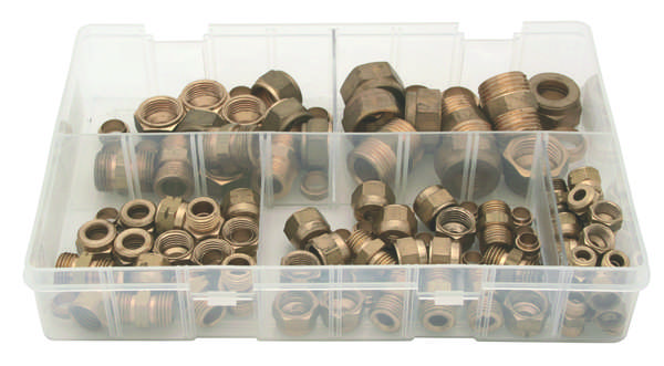 A02630 Assorted Boxes / Packs   Brass Tube Couplings Imperial  
