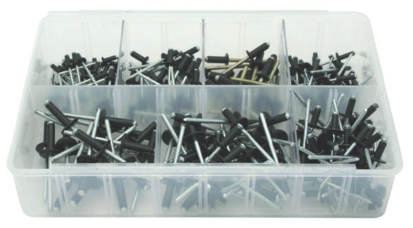 A02760 Assorted Boxes / Packs   Rivets Black  