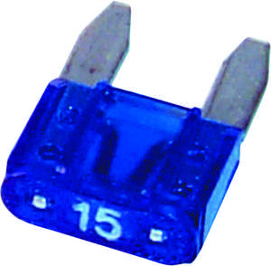 B10291 Electrical Fuse  MINI Blade Fuses 15 amp Blue  