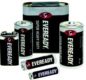 B10670 Electrical Battery  EVEREADY Super Zinc 9V  