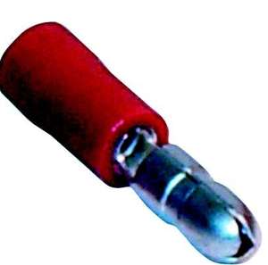 B13070 Electrical Connectors  Red 4.0mm Male Bullets  4mm 