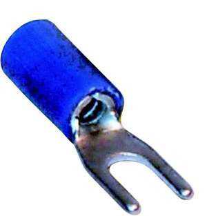 B13410 Electrical Connectors  Blue 3.7mm Fork (4BA)  3.7mm 
