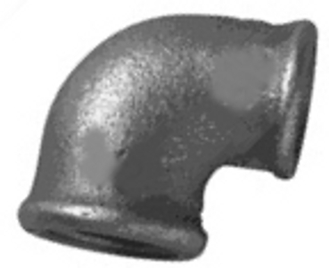MC/4/5 Malleable Iron Fittings Female Reducing Elbows 90Deg  Female Reducing Elbow 90Deg (F) 1