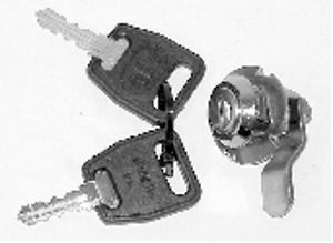 BF/LC2 Door Handles and Body Fittings   Compartment Lock - Cranked Cam C/W 2 Keys (64001) 