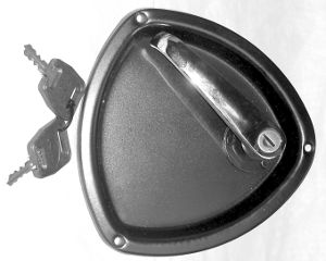 BF/LD1 Door Handles and Body Fittings   Dish Handle C/W 2 Keys (64001) 
