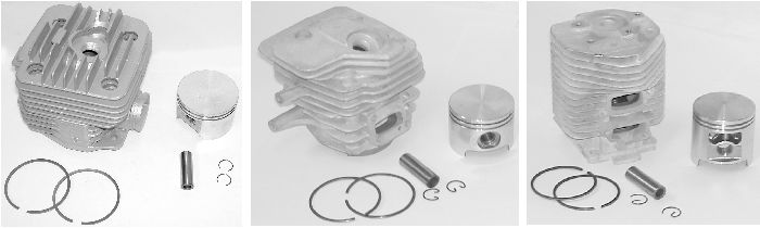 PT0264 Replacement Cylinder and Piston Assemblies  Husqvarna 254-254XP Cylinder Assy 45 mm Dia. 