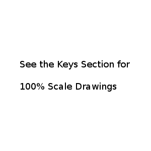 IK.CH2 Replacement Ignition and Door Keys  Various Scissor Lift Panels Key 