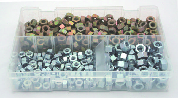 A01410 Assorted Boxes / Packs   Steel Nuts unc  