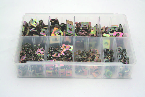 A01830 Assorted Boxes / Packs   U-Nuts + Flat Clips  