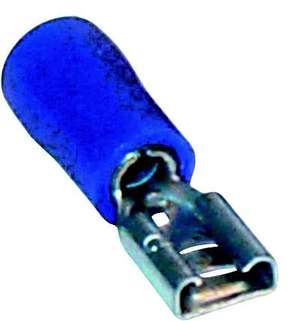 B13300 Electrical Connectors  Blue 4.8mm Female Spades  4.8mm 