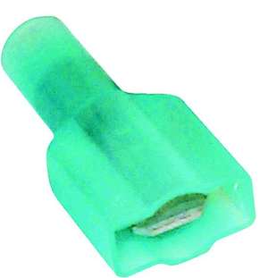 B13355 Electrical Connectors  Blue 6.3mm Male Blades F/Ins  6.3mm 