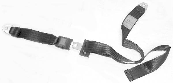 Two Piece Lap Belt Complete With Fixing Bolts. 'E' Marked