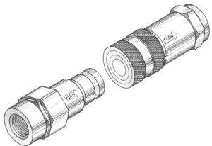 Flat Faced Hydraulic Couplings