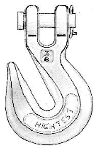 LB/CH Ratchet Straps and Binders, Chain and Hooks   Loading Chain Hook C/W Clevis Pin and Split Pin For 3/8