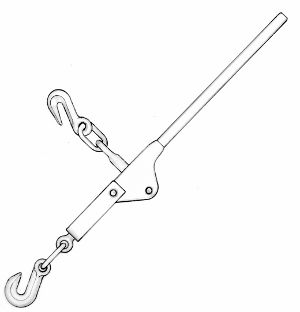 LB/OC Ratchet Straps and Binders, Chain and Hooks   Overcenter Load Binder For 3/8