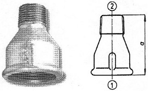 MC/3/9 Malleable Iron Fittings Male - Female Reducing Sockets  Male - Female Reducing Socket (1) 1 3/4
